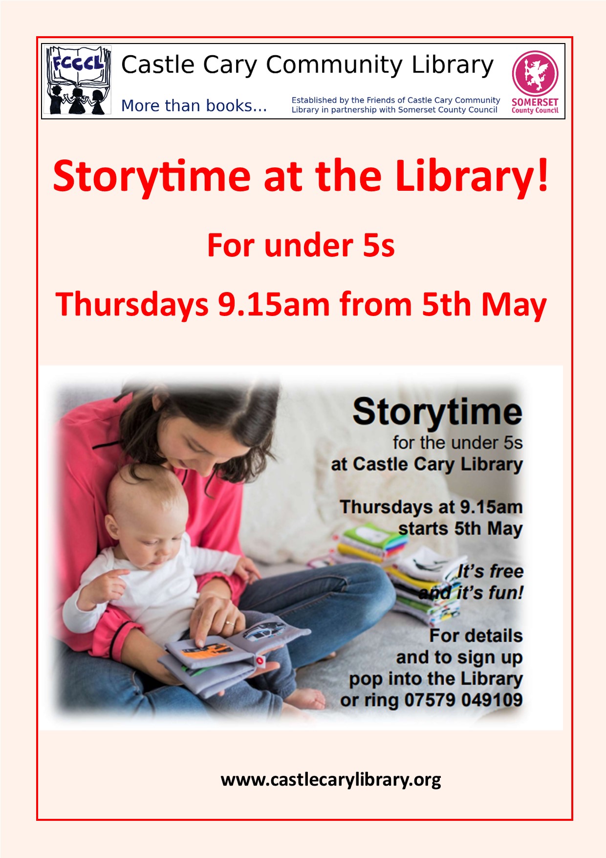 Storytime At The Library Castle Cary Community Library